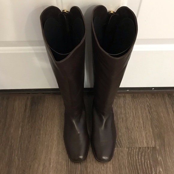 SOLD Stewart Weitzman Soft Leather Brown Boots - Picture 5 of 5